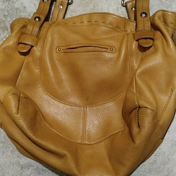 B.Makowsky Cognac/Tan Leather Bag